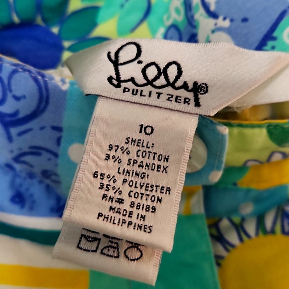 Lilly Pulitzer Colorful Animal Design Capris Size 10 - Picture 2 of 7